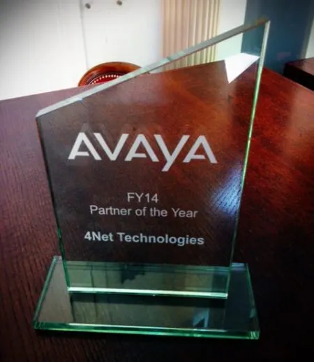 4net's Avaya Partner of the year Award