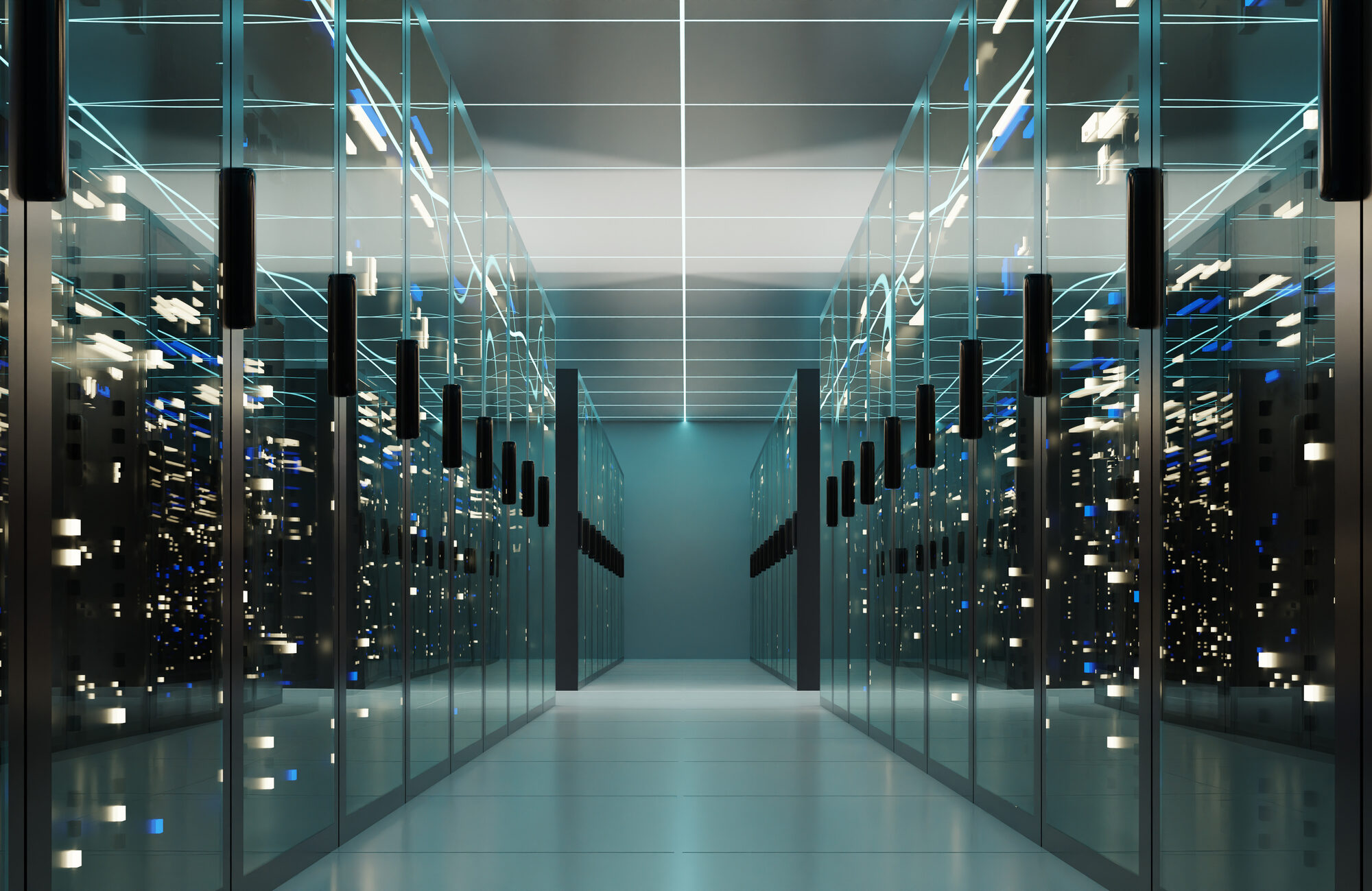 cloud or data center, 3d rendering